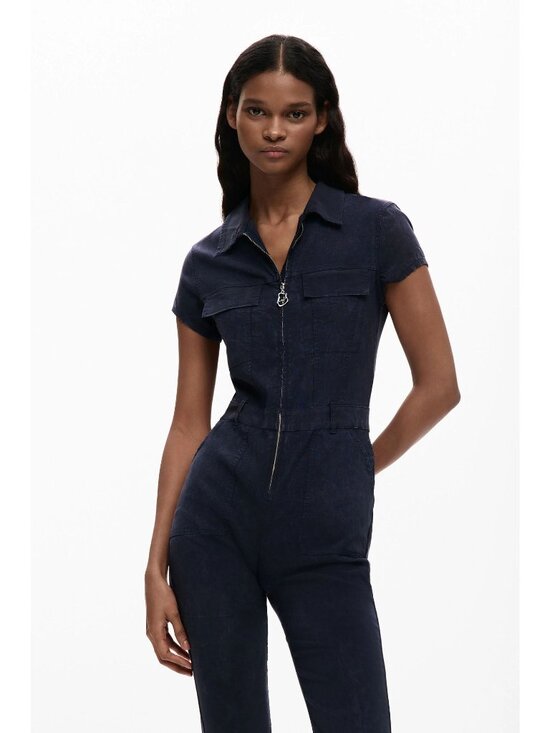 Desigual Pants - N-22. Desigual Long Jumpsuit Zipper Medium